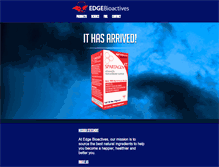 Tablet Screenshot of edgebioactives.com